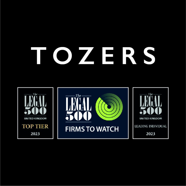 Tozers secure top positions in Legal 500 2023