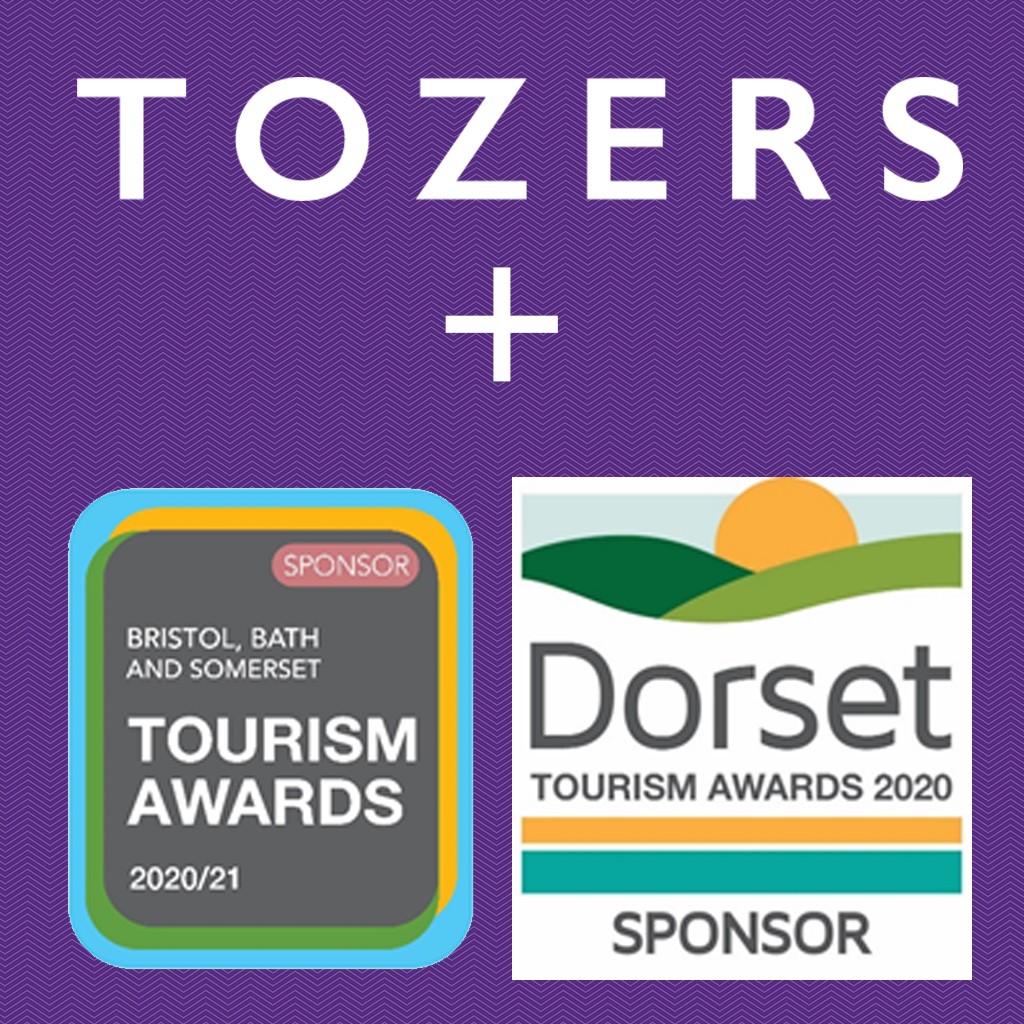 Tozers LLP support regional tourism awards; Dorset Tourism Awards and Bristol, Bath and Somerset Awards